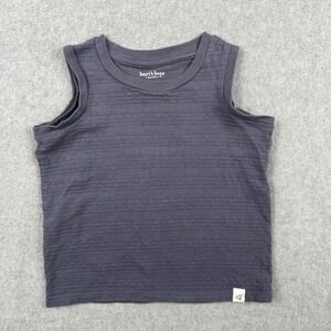 Burt's Bees Baby Shirt Boys 18 Months Gray Organic Cotton Sleeveless Tank Top